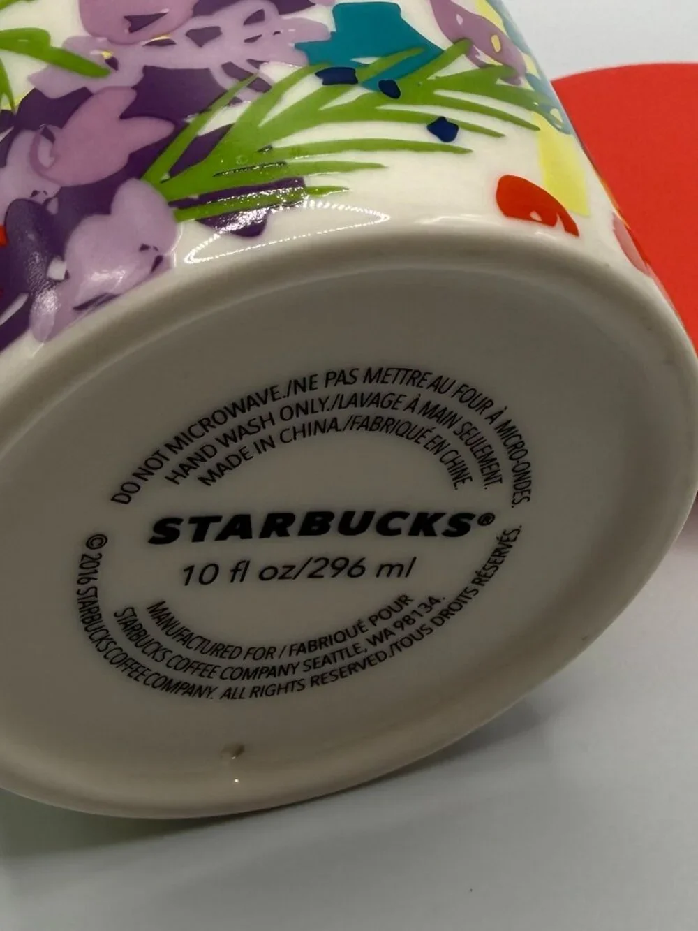 Starbucks 'Spring Floral' Ceramic Mug & Lid